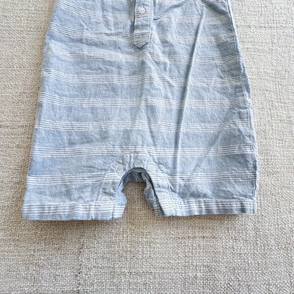 Janie & Jack Blue Collared Romper VGUC 6-12mo - Picture 2 of 7